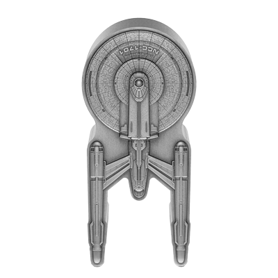 A picture of a Pièce d’argent de 3 oz – Star Trek – U.S.S Enterprise NCC-1701 (2024)